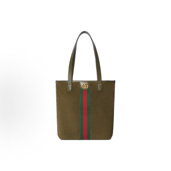 GUCCI Ophidia brand logo, classic Tote bag, shopping bag, shoulder bag, medium size for women, dark green