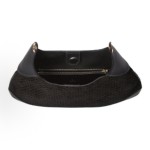 GUCCI Body light gold hardware accessories double lock single-shoulder bag, small size for women, black