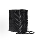 GUCCI GG Marmont Double G metal bucket Bag, single-shoulder bag, mini women\'s black