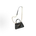 GUCCI Horsebit 1955 Gold combination piece horse bit buckle single-shoulder handbag, small size for women, black