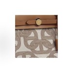 HERMES Herbag Zip 24 Gold buckle single-shoulder crossbody handbag 24 Unisex Couple style Beige