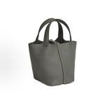 HERMES Picotin Lock 18 Silver buckle Basket Bucket Bag Handbag 18 Women\'s Style 0L Grismeyer Cumulonimbus Cloud Grey