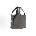 HERMES Picotin Lock 18 Silver buckle Basket Bucket Bag Handbag 18 Women\'s Style 0L Grismeyer Cumulonimbus Cloud Grey