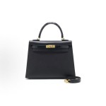 HERMES Kelly 25 Gold buckle Touch Kelly Bag single-shoulder handbag 25 Women\'s black style