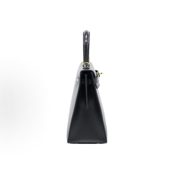 HERMES Kelly 25 Gold buckle Touch Kelly Bag single-shoulder handbag 25 Women\'s black style