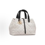 DIOR Toujours adjustable top handle handbag, medium size for women, cream white