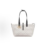 DIOR Toujours adjustable top handle handbag, medium size for women, cream white