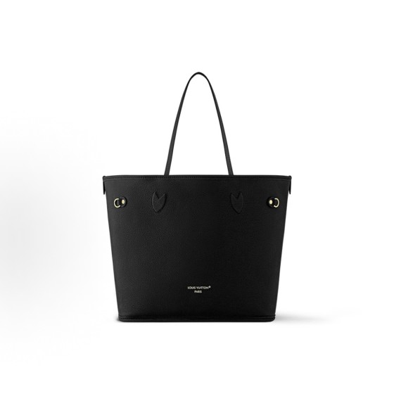 LOUIS VUITTON NEVERFULL NEVERFULL INSIDE OUT lettered logo Open and closed double-sided dual-purpose Monogram double-sided Neverfull single-shoulder handbag medium size black