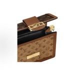 LOUIS VUITTON Dauphine MM Chain Monogram Daphne hand-held crossbody single-shoulder bag, medium size brown