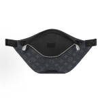 LOUIS VUITTON Discovery monogram pattern single-shoulder crossbody bag, small black waist bag