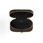 LOUIS VUITTON Vanity CHAIN POUCH  full of printed zipper leather hand-held cosmetic bag, brown