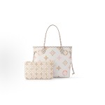 LOUIS VUITTON NEVERFULL Summer Limited Edition Watercolor Series Letter pattern printed Tote bag, Tote bag shopping bag, medium size handbag