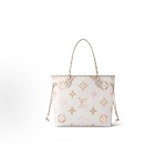 LOUIS VUITTON NEVERFULL Summer Limited Edition Watercolor Series Letter pattern printed Tote bag, Tote bag shopping bag, medium size handbag