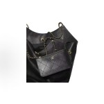 CHANEL 25S retro gold chain single-shoulder bag, large black