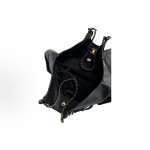 CHANEL 25S retro gold chain single-shoulder bag, large black